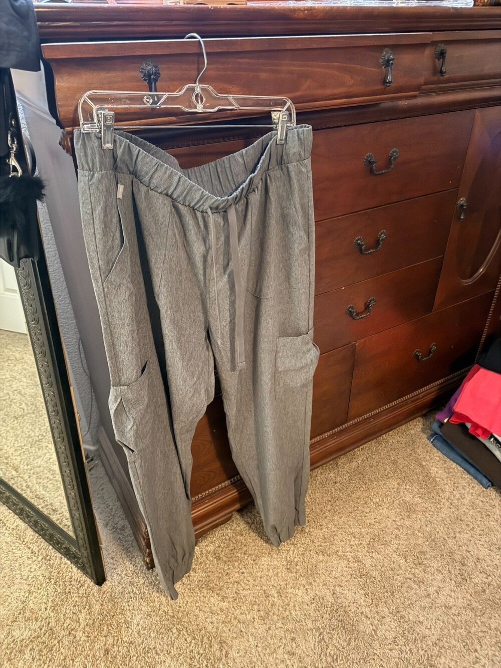 Hanes Comfort Fit Scrubs Bottoms Women’s Size XL Color Gray